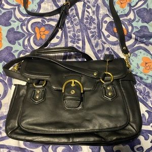 Black coach crossbody purse